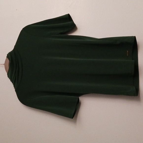 Michael Kors Green Short Sleeve Turtleneck Top size Small St. Patrick's - Picture 2 of 11